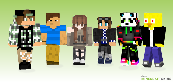 Awesome Minecraft Skins - Best Free Minecraft skins for Girls and Boys