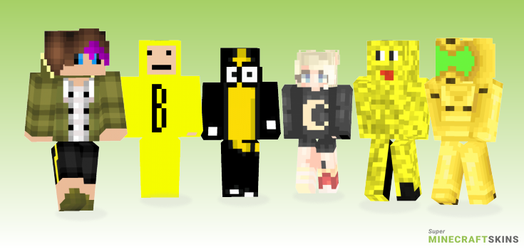 Banana Minecraft Skins - Best Free Minecraft skins for Girls and Boys