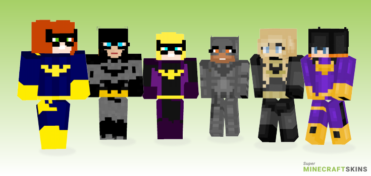 Batgirl Minecraft Skins - Best Free Minecraft skins for Girls and Boys