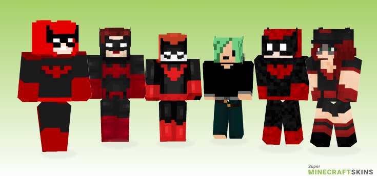 Batwoman Minecraft Skins - Best Free Minecraft skins for Girls and Boys