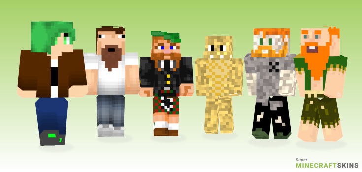 Bearded Minecraft Skins - Best Free Minecraft skins for Girls and Boys