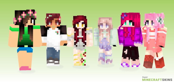 Blooming Minecraft Skins - Best Free Minecraft skins for Girls and Boys
