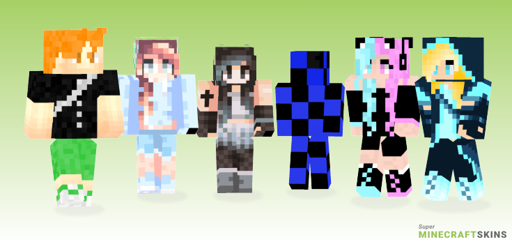 Blue Minecraft Skins - Best Free Minecraft skins for Girls and Boys
