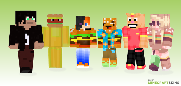 Burger Minecraft Skins - Best Free Minecraft skins for Girls and Boys