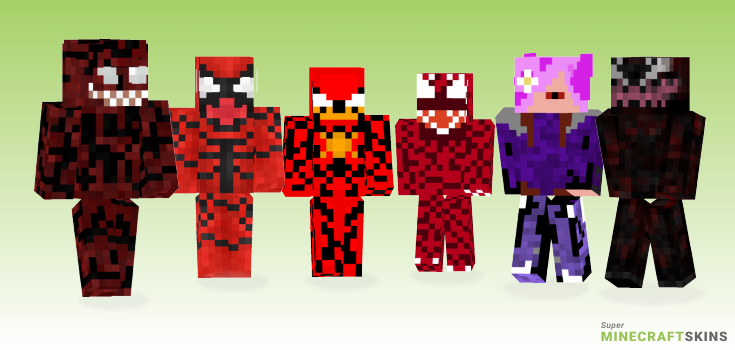 Carnage Minecraft Skins - Best Free Minecraft skins for Girls and Boys