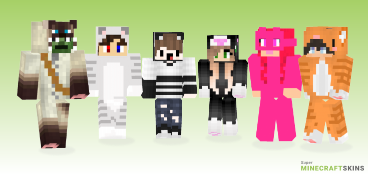 Cat costume Minecraft Skins - Best Free Minecraft skins for Girls and Boys