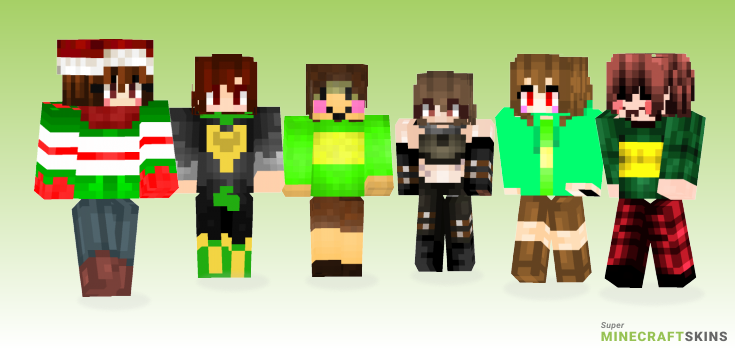 Chara Minecraft Skins - Best Free Minecraft skins for Girls and Boys