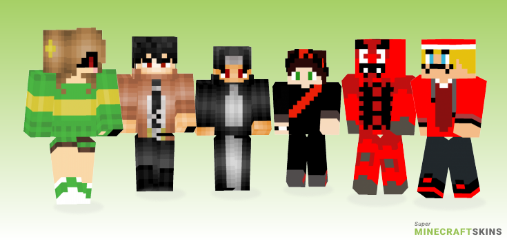 Character Minecraft Skins - Best Free Minecraft skins for Girls and Boys