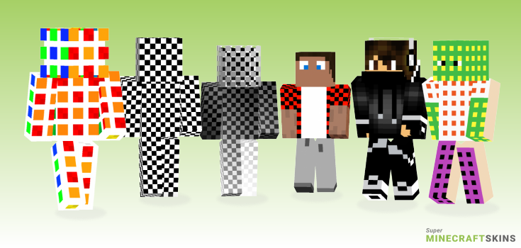 Checker Minecraft Skins - Best Free Minecraft skins for Girls and Boys