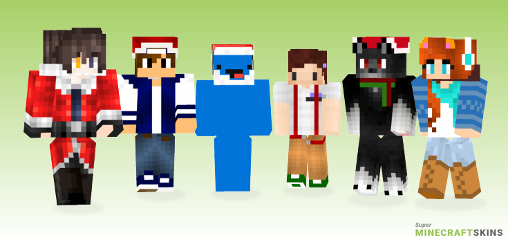Christmas edition Minecraft Skins - Best Free Minecraft skins for Girls and Boys