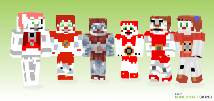Circus baby Minecraft Skins - Best Free Minecraft skins for Girls and Boys
