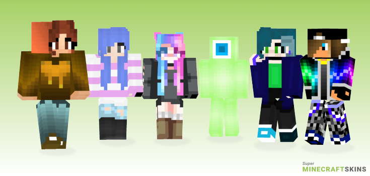 Colors Minecraft Skins - Best Free Minecraft skins for Girls and Boys
