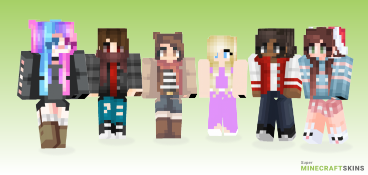 Coming Minecraft Skins - Best Free Minecraft skins for Girls and Boys