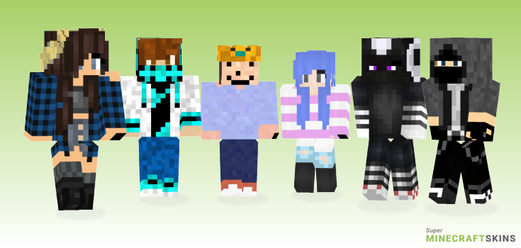 Cool Minecraft Skins - Best Free Minecraft skins for Girls and Boys
