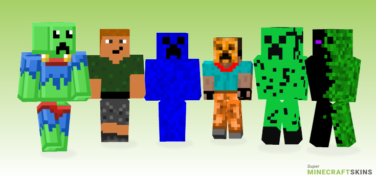 Creeper man Minecraft Skins - Best Free Minecraft skins for Girls and Boys