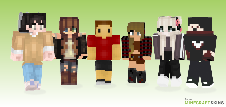 Current Minecraft Skins - Best Free Minecraft skins for Girls and Boys