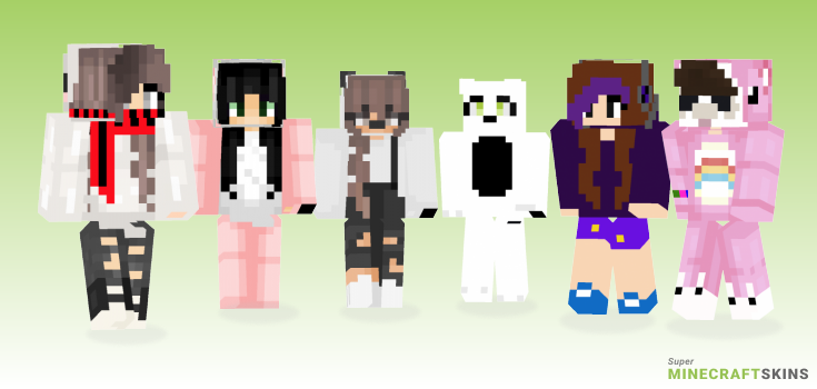 Cute panda Minecraft Skins - Best Free Minecraft skins for Girls and Boys
