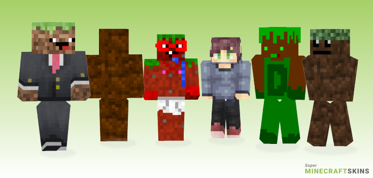 Dirt Minecraft Skins - Best Free Minecraft skins for Girls and Boys