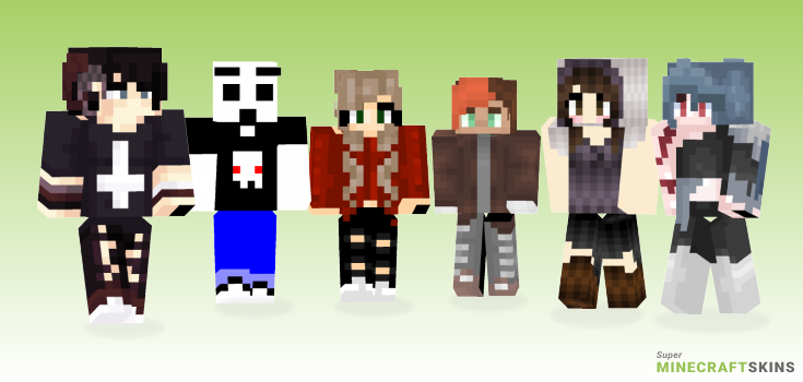 Edgy Minecraft Skins - Best Free Minecraft skins for Girls and Boys