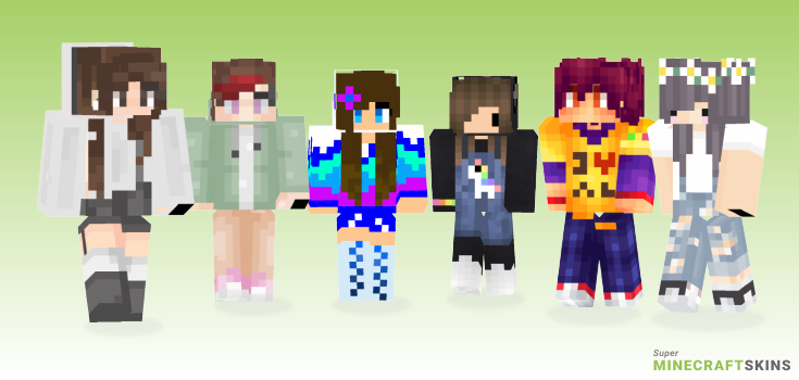 Edited Minecraft Skins - Best Free Minecraft skins for Girls and Boys