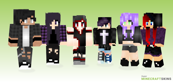 Emo Minecraft Skins - Best Free Minecraft skins for Girls and Boys