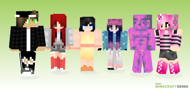 Finished Minecraft Skins - Best Free Minecraft skins for Girls and Boys