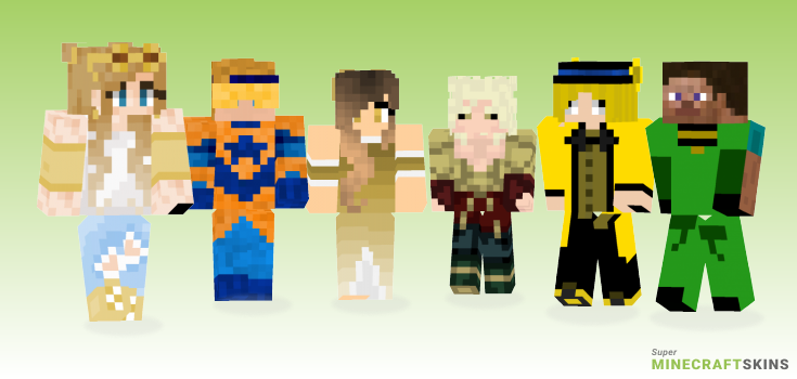 Gold Minecraft Skins - Best Free Minecraft skins for Girls and Boys
