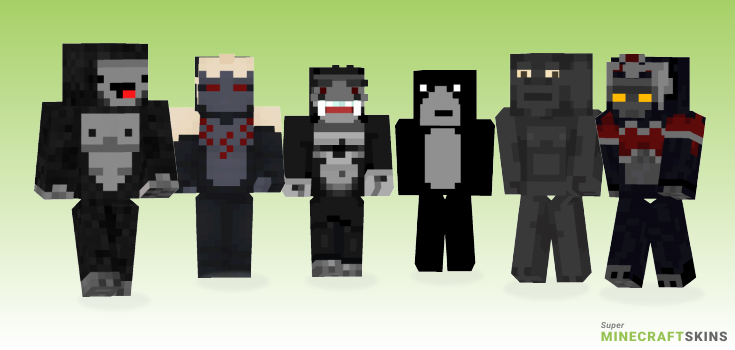 Gorilla Minecraft Skins - Best Free Minecraft skins for Girls and Boys