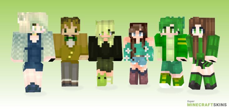 Green tea Minecraft Skins - Best Free Minecraft skins for Girls and Boys