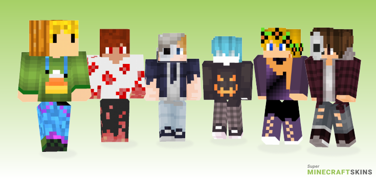 Halloween boy Minecraft Skins - Best Free Minecraft skins for Girls and Boys