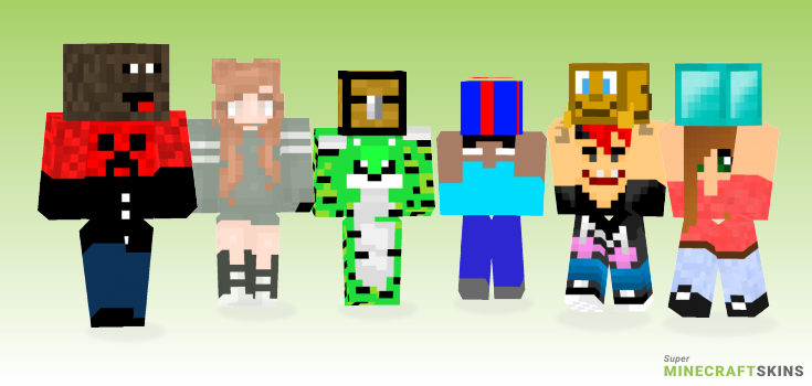 Holding Minecraft Skins - Best Free Minecraft skins for Girls and Boys