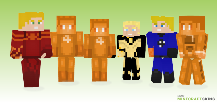 Human torch Minecraft Skins - Best Free Minecraft skins for Girls and Boys