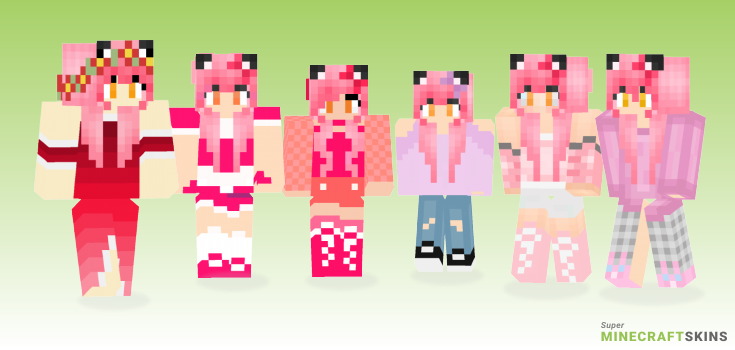 Kawaii chan Minecraft Skins - Best Free Minecraft skins for Girls and Boys