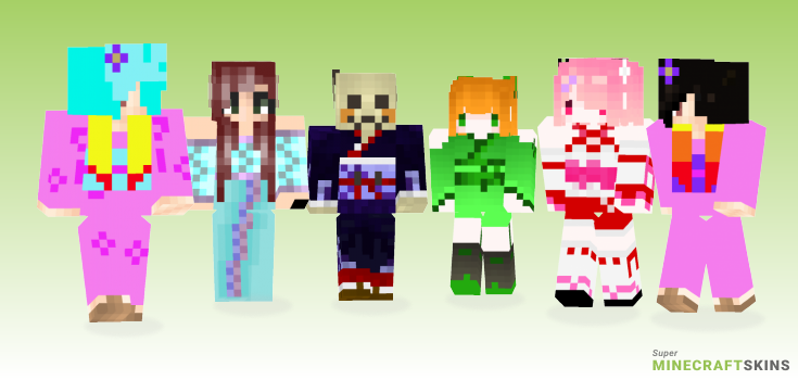 Kimono Minecraft Skins - Best Free Minecraft skins for Girls and Boys