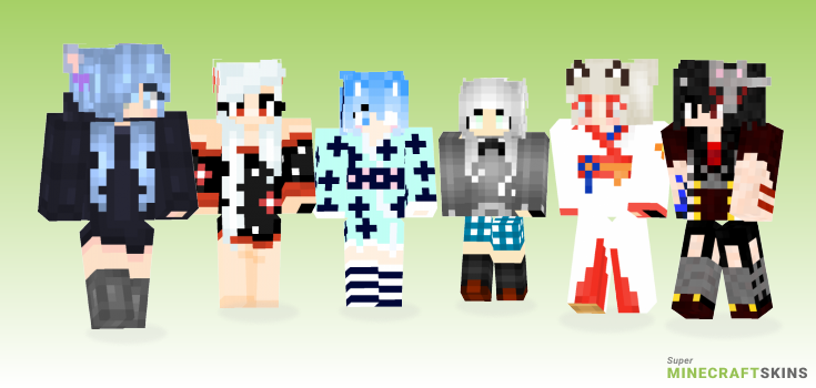 Kitsune Minecraft Skins - Best Free Minecraft skins for Girls and Boys