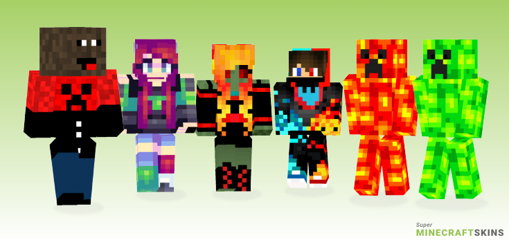 Lava Minecraft Skins - Best Free Minecraft skins for Girls and Boys