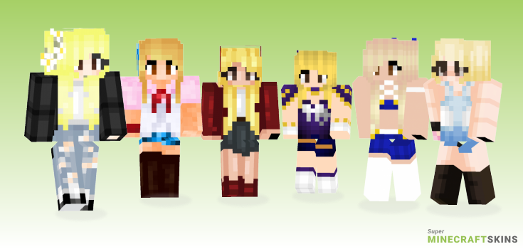 Lucy heartfilia Minecraft Skins - Best Free Minecraft skins for Girls and Boys