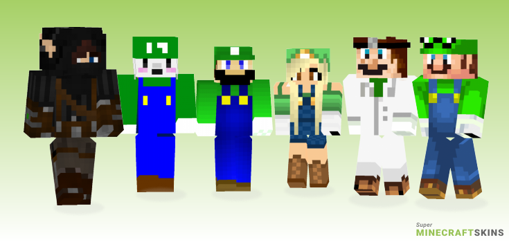 Luigi Minecraft Skins - Best Free Minecraft skins for Girls and Boys