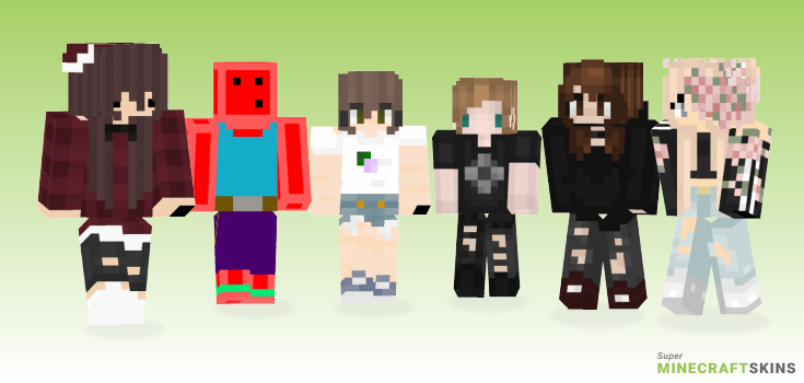 Meee Minecraft Skins - Best Free Minecraft skins for Girls and Boys