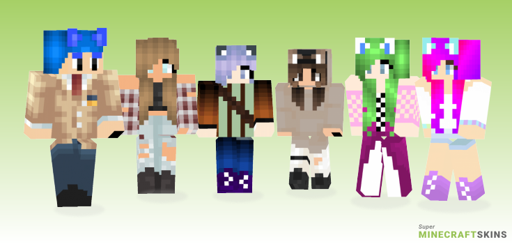Meifwa Minecraft Skins - Best Free Minecraft skins for Girls and Boys