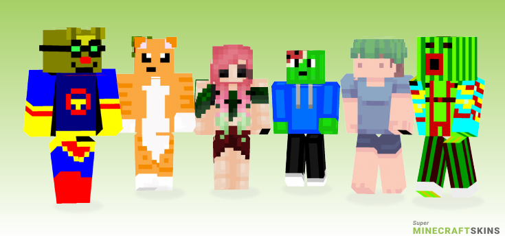 Melon Minecraft Skins - Best Free Minecraft skins for Girls and Boys