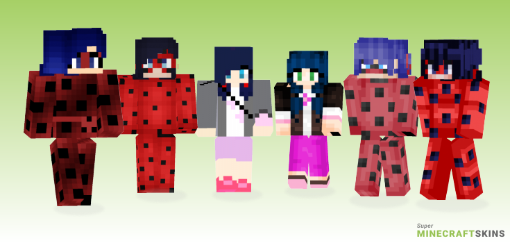 Miraculous ladybug Minecraft Skins - Best Free Minecraft skins for Girls and Boys