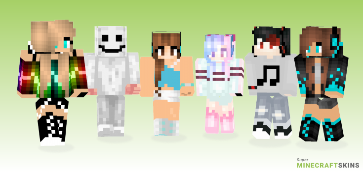 Music Minecraft Skins - Best Free Minecraft skins for Girls and Boys