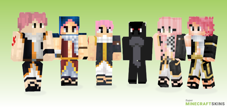 Natsu Minecraft Skins - Best Free Minecraft skins for Girls and Boys