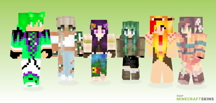 Nature Minecraft Skins - Best Free Minecraft skins for Girls and Boys