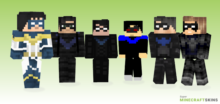 Nightwing Minecraft Skins - Best Free Minecraft skins for Girls and Boys