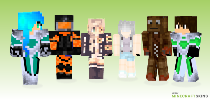 Nine Minecraft Skins - Best Free Minecraft skins for Girls and Boys