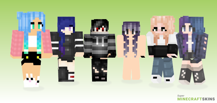 Ombre Minecraft Skins - Best Free Minecraft skins for Girls and Boys