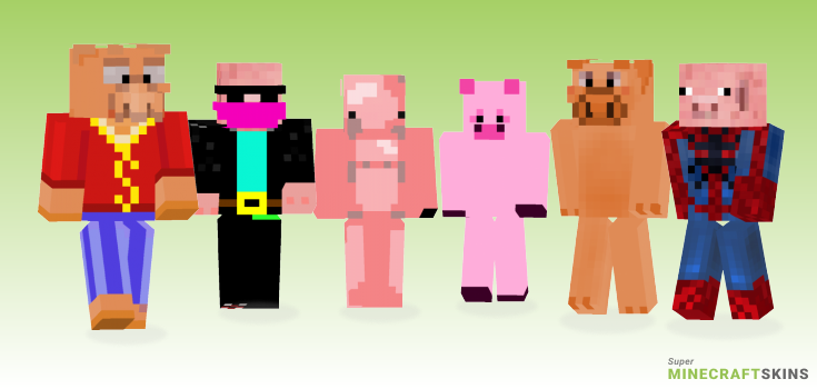 Pig Minecraft Skins - Best Free Minecraft skins for Girls and Boys