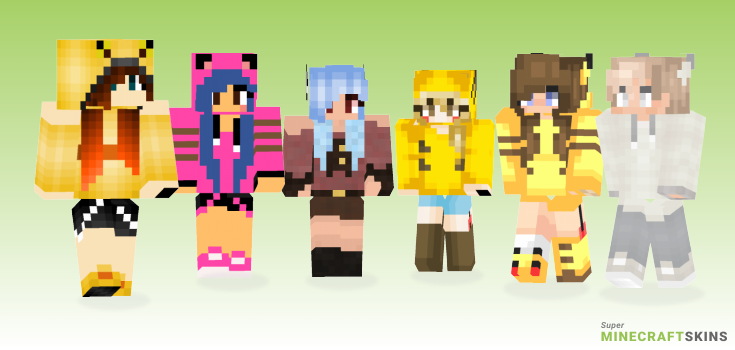 Pika Minecraft Skins - Best Free Minecraft skins for Girls and Boys